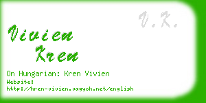 vivien kren business card